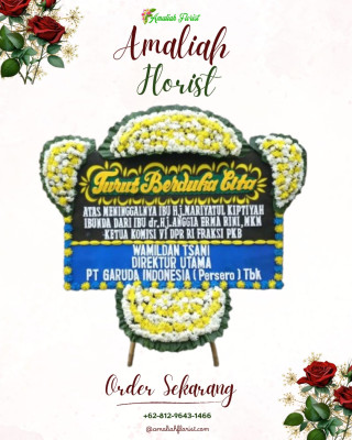 Papan Bunga Duka di Cinta Damai